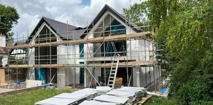 Plastering In Epsom — new build plastering and rendering project in Surrey