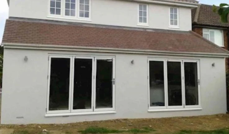 Plastering In Guildford — modern home exterior rendering in Guildford Surrey