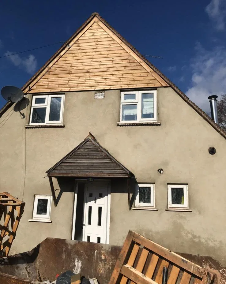 Rendering project — exterior house rendering project in Cobham Surrey