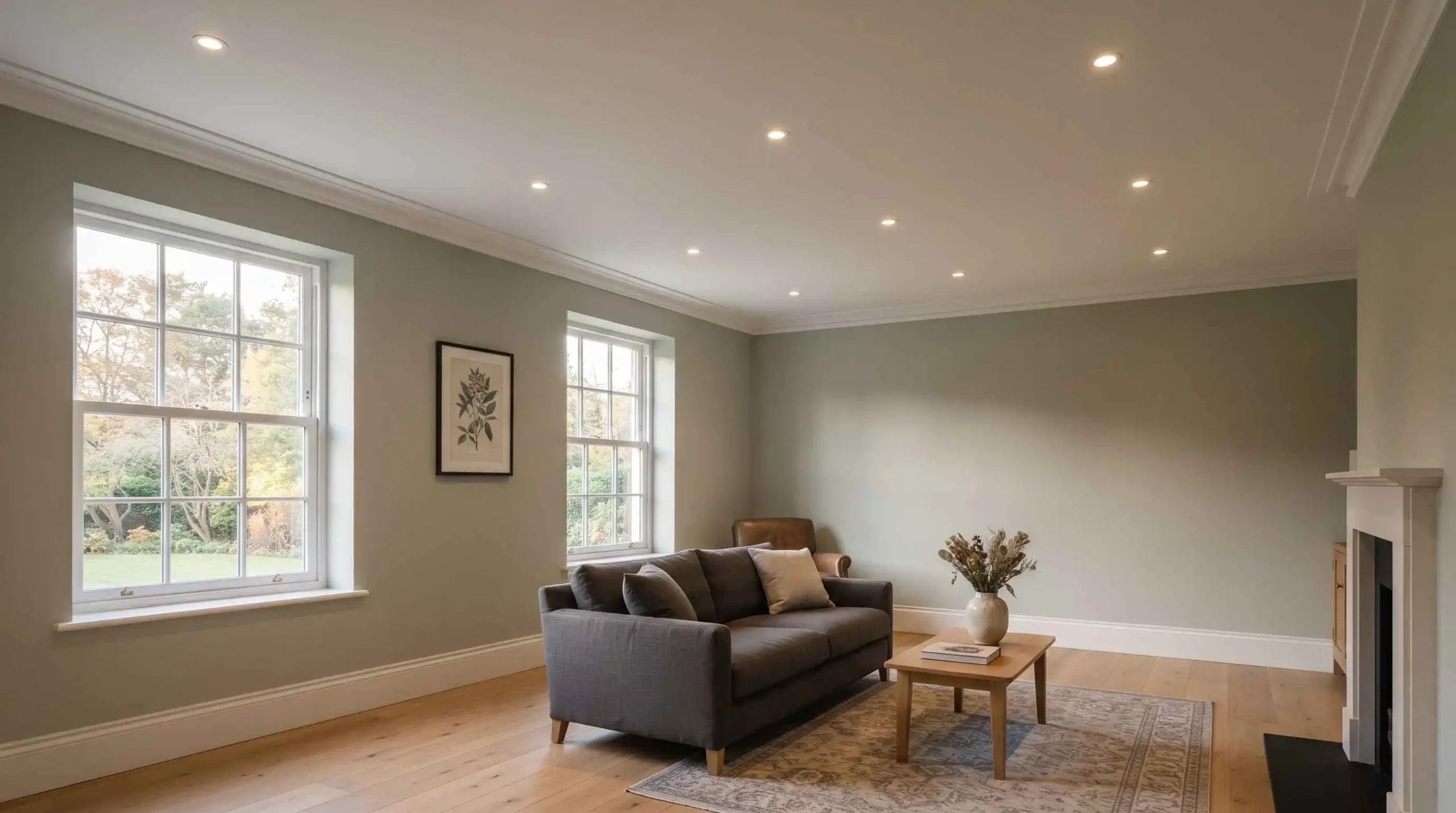 MF ceiling metal frame installation in a Cobham property